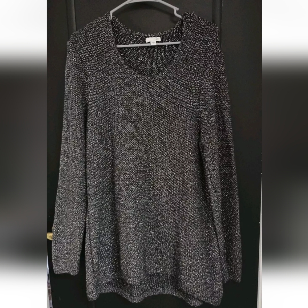 J. Jill Black Long Sleeve Dress